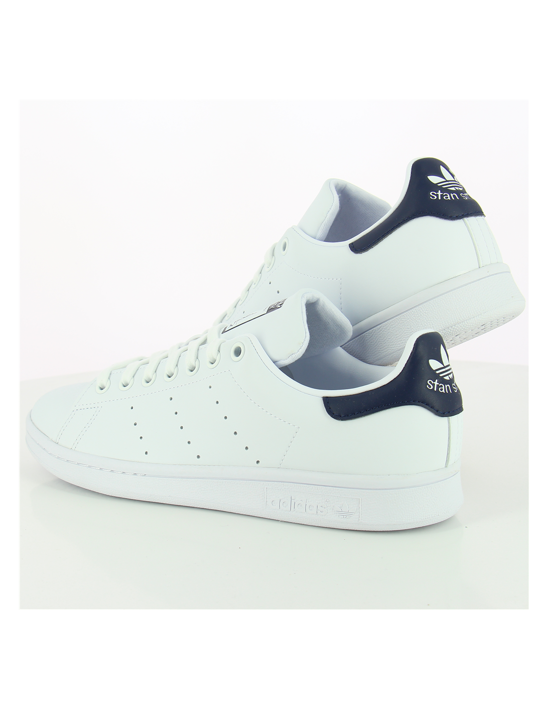 adidas sneakers homme stan smith vegan blanc bleu