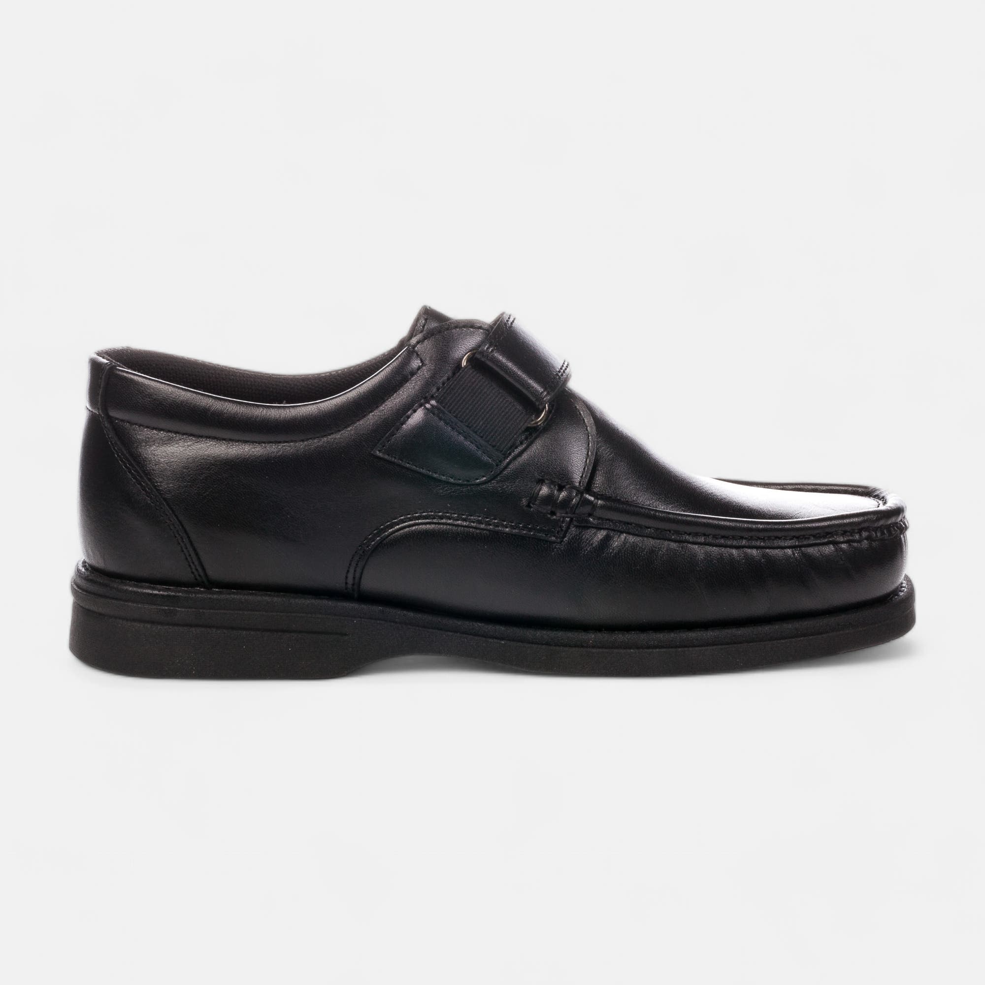 Derbies pieds sensibles Homme en cuir noir
