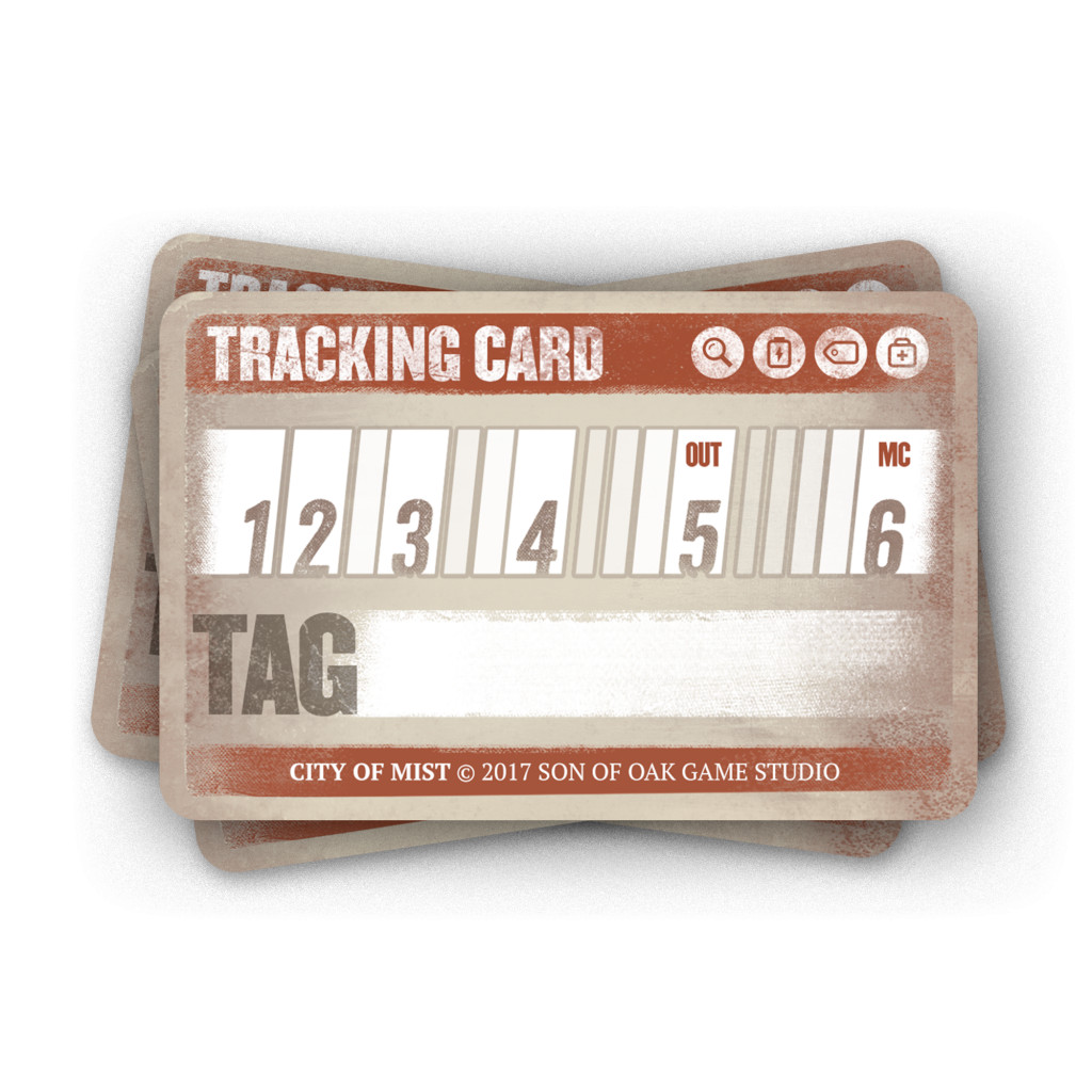City of Mist - Tracking Cards