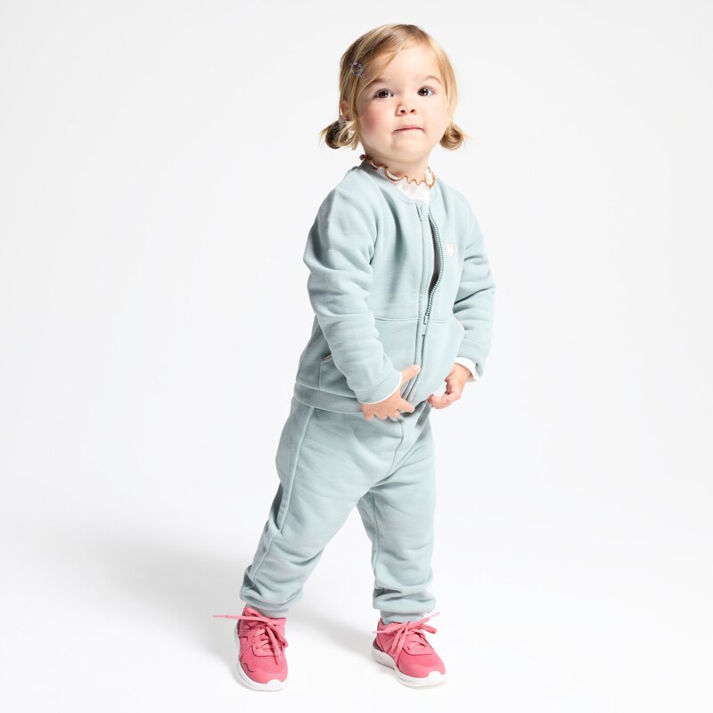 Jogging molleton vert bébé fille Vert