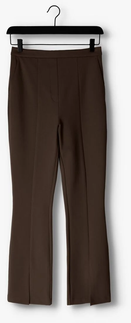 MODSTR\u00D6M bruine modstr&ouml;m pantalon tanny slit pants