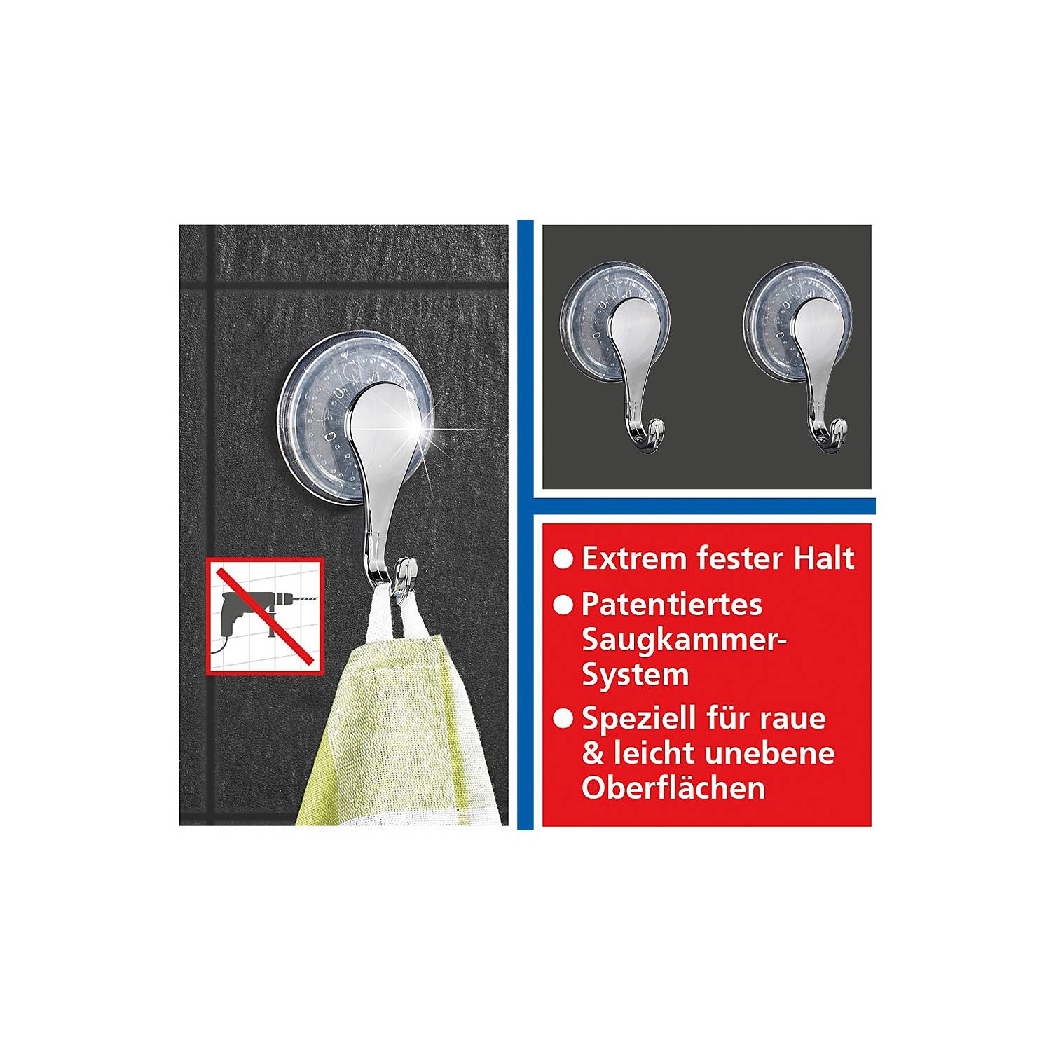 Wenko Saughaken im 2er-Pack