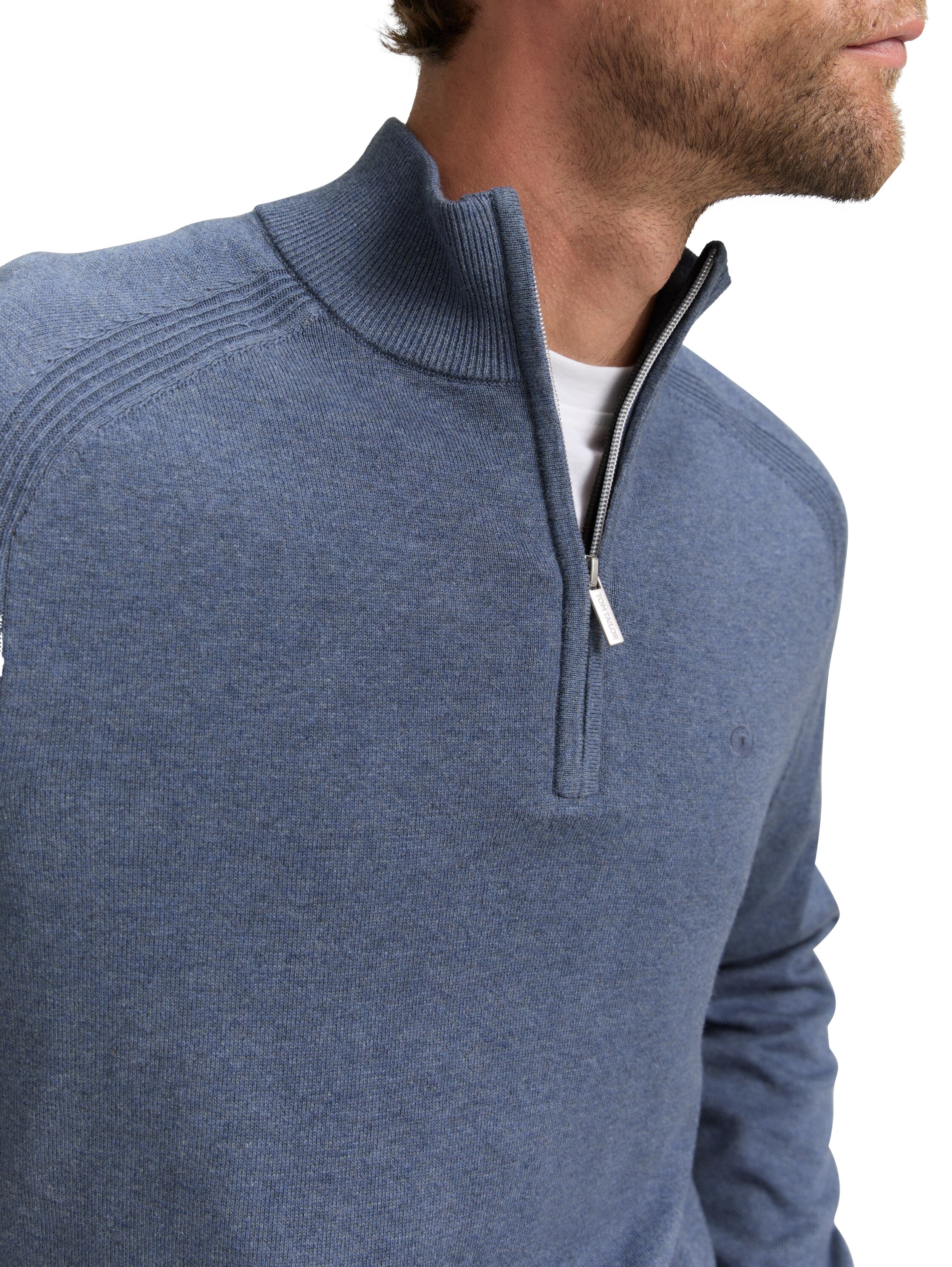 TOM TAILOR Troyer , mit Logo Stickerei