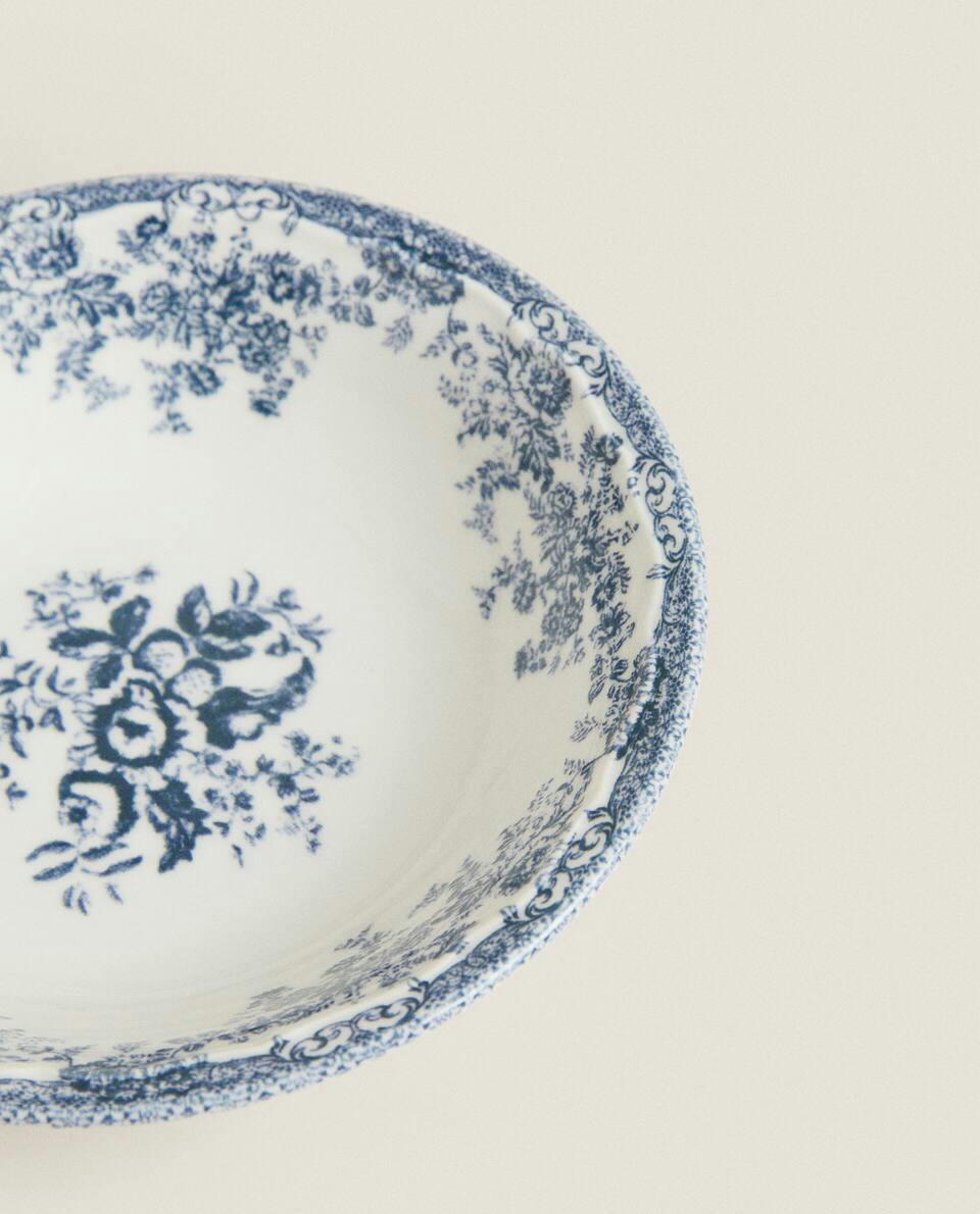 TIGELA DE BARRO COM DETALHES FLORAL