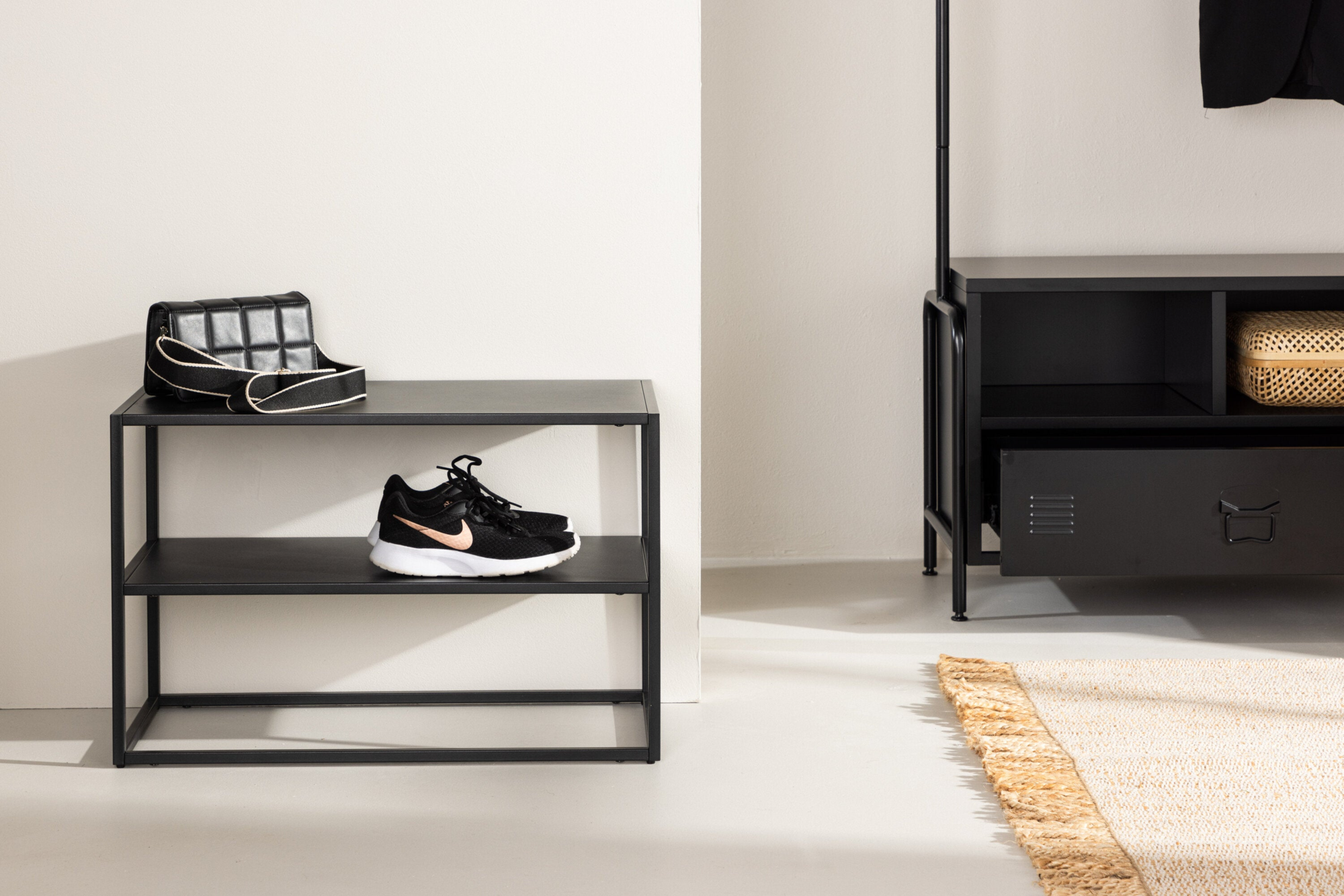 Rangi Schoenen Opbergkast - Zwart