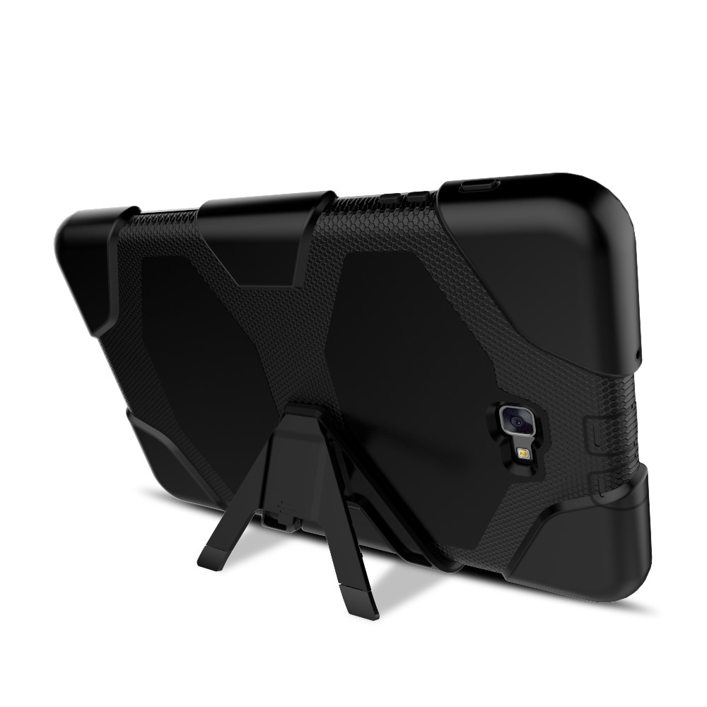 Samsung Galaxy Tab A 10.1 (2016) Snap On Outdoor Silikon Schutz Case Hülle - Schwarz