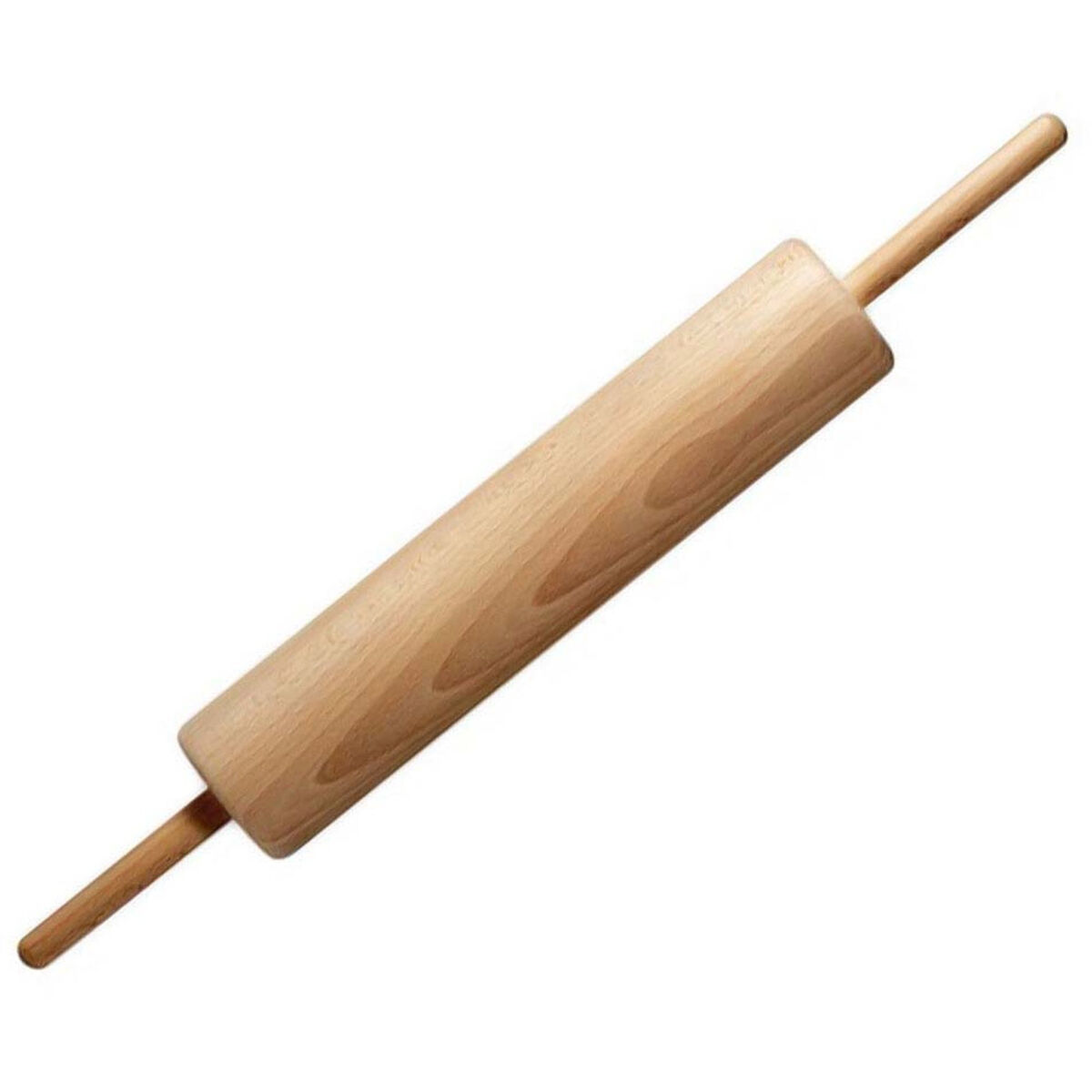 Kjevle av tre med løs pinne 40 cm diameter 6,5 cm
