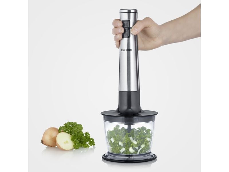 Severin Stabmixer SM 3775 Silber Kabelloses Stabmixer-Set