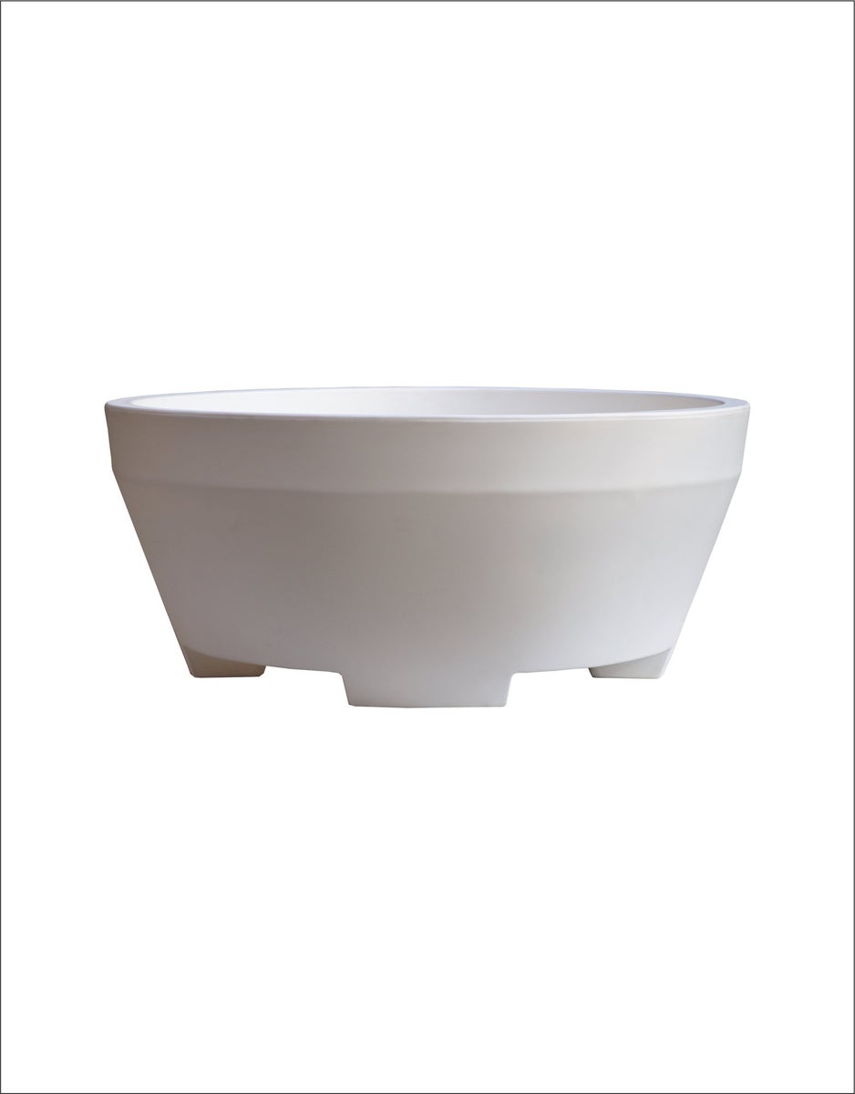 COLE 110 Jumbo XL plantenbak, 110 cm diameter, 360 liter inhoud, wit, plantenbak, plantencontainer