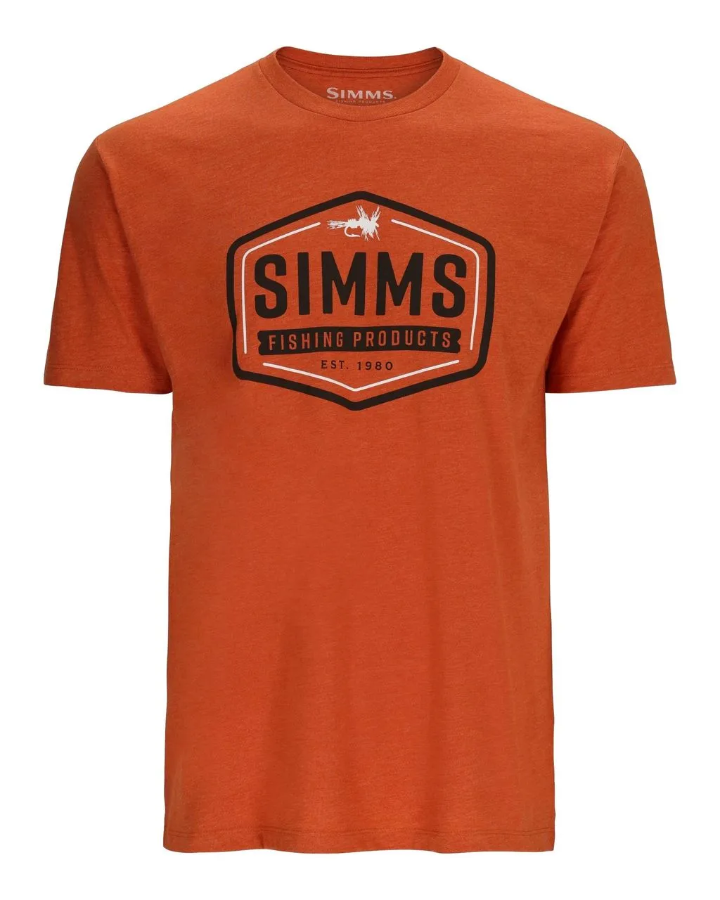 Simms Simms Fly Patch T-Shirt Adobe Heather