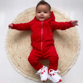 Little biker boy set - rood
