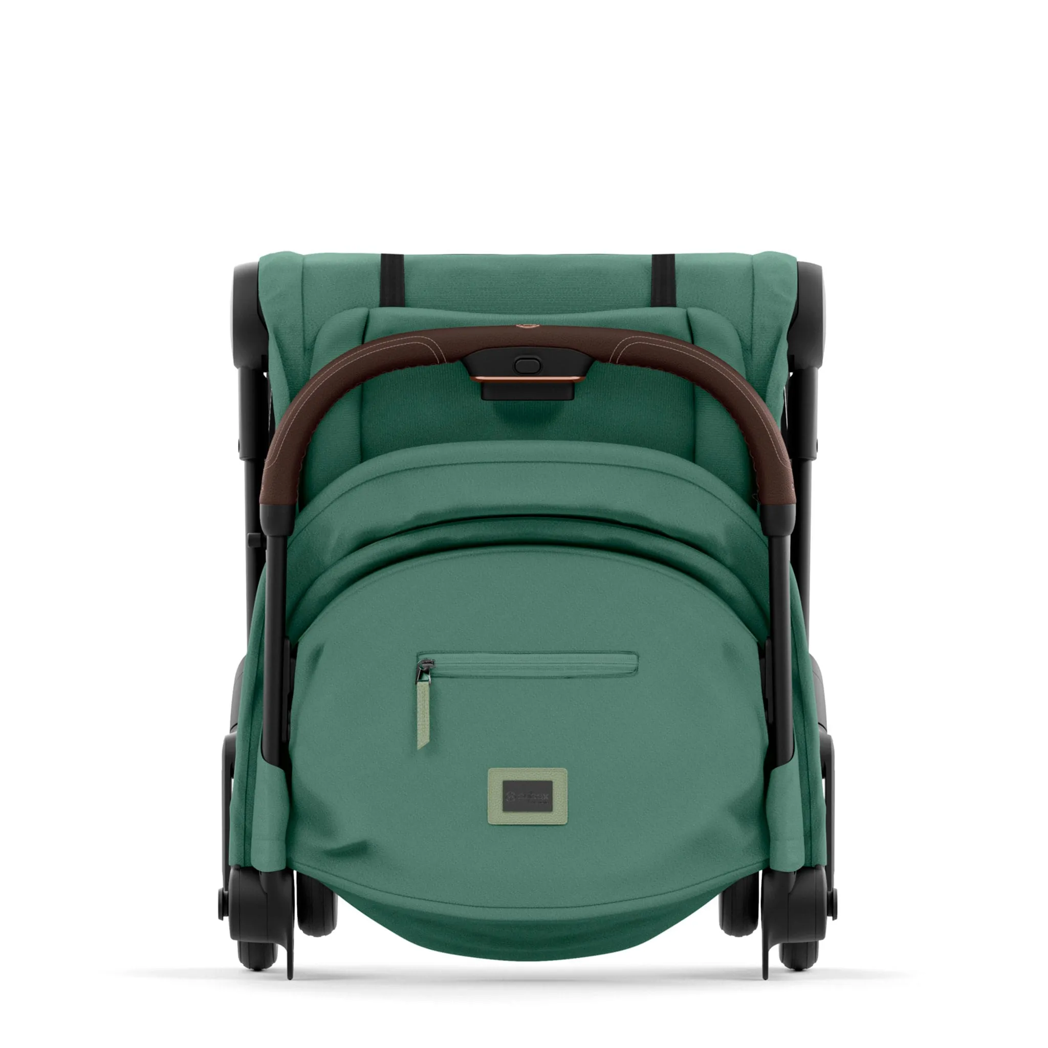 Cybex Poussette Coya - Cadre or rose avec siège vert feuillage
