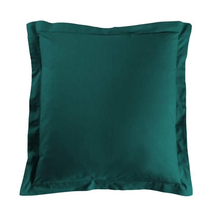 TAIE OREILLER 63X63CM UNI 57 FILS LINA EMERAUDE