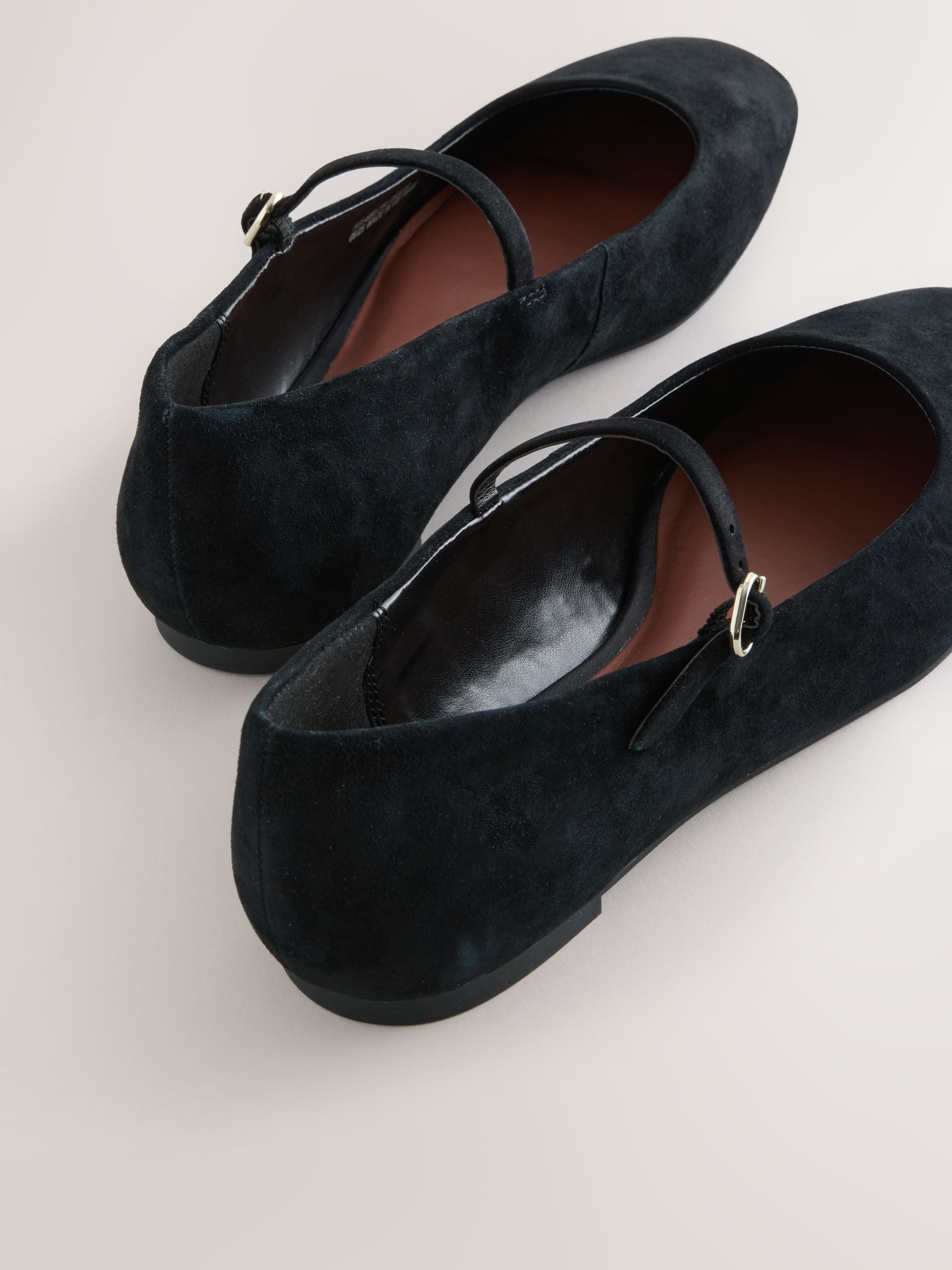 Zwart suède - Forever Comfort® Leather Square Toe Mary Jane Shoes