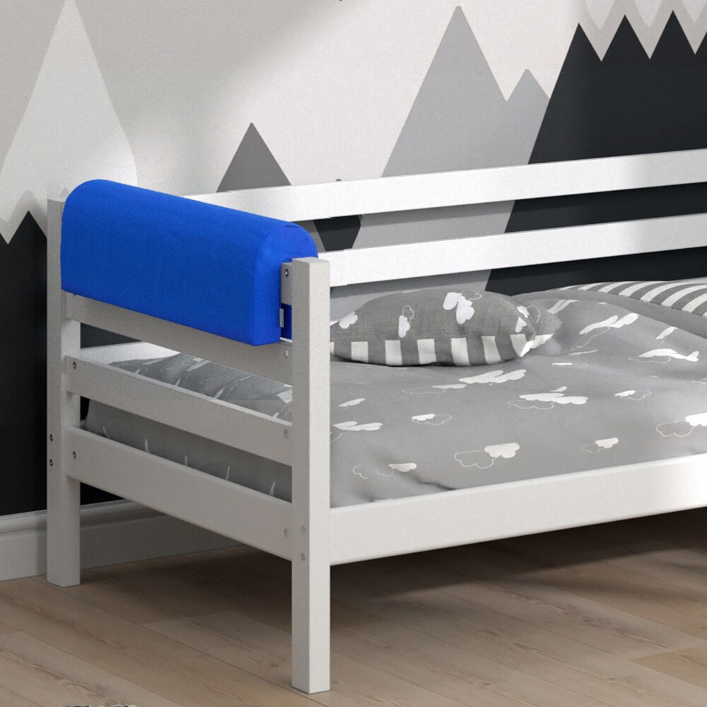 Vitalispa Bettkantenschutz Bettumrandung Kinderbett Kantenschutz blau Babybett