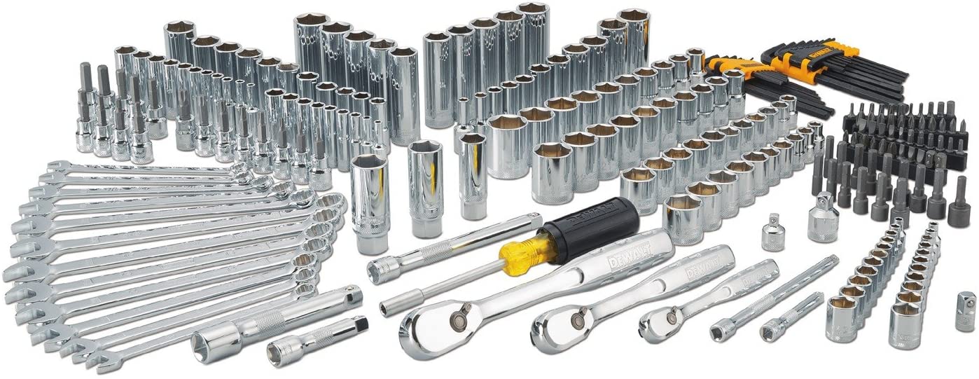 Mechanics Tool Set, 1/4" & 3/8" & 1/2" Drive, SAE/Metric, 205-piece (DWMT81534)