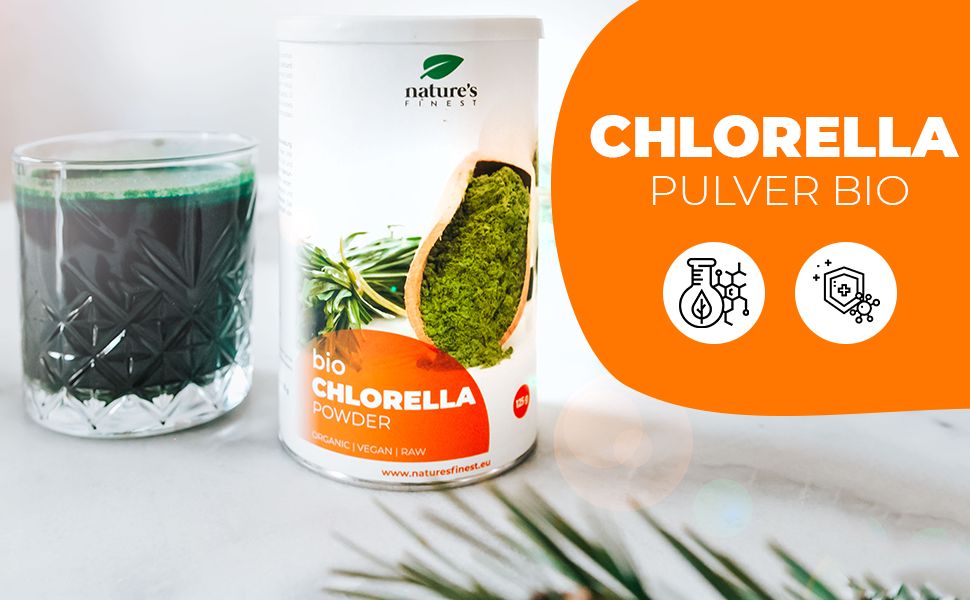 Nature's Finest Chlorella pulver Bio