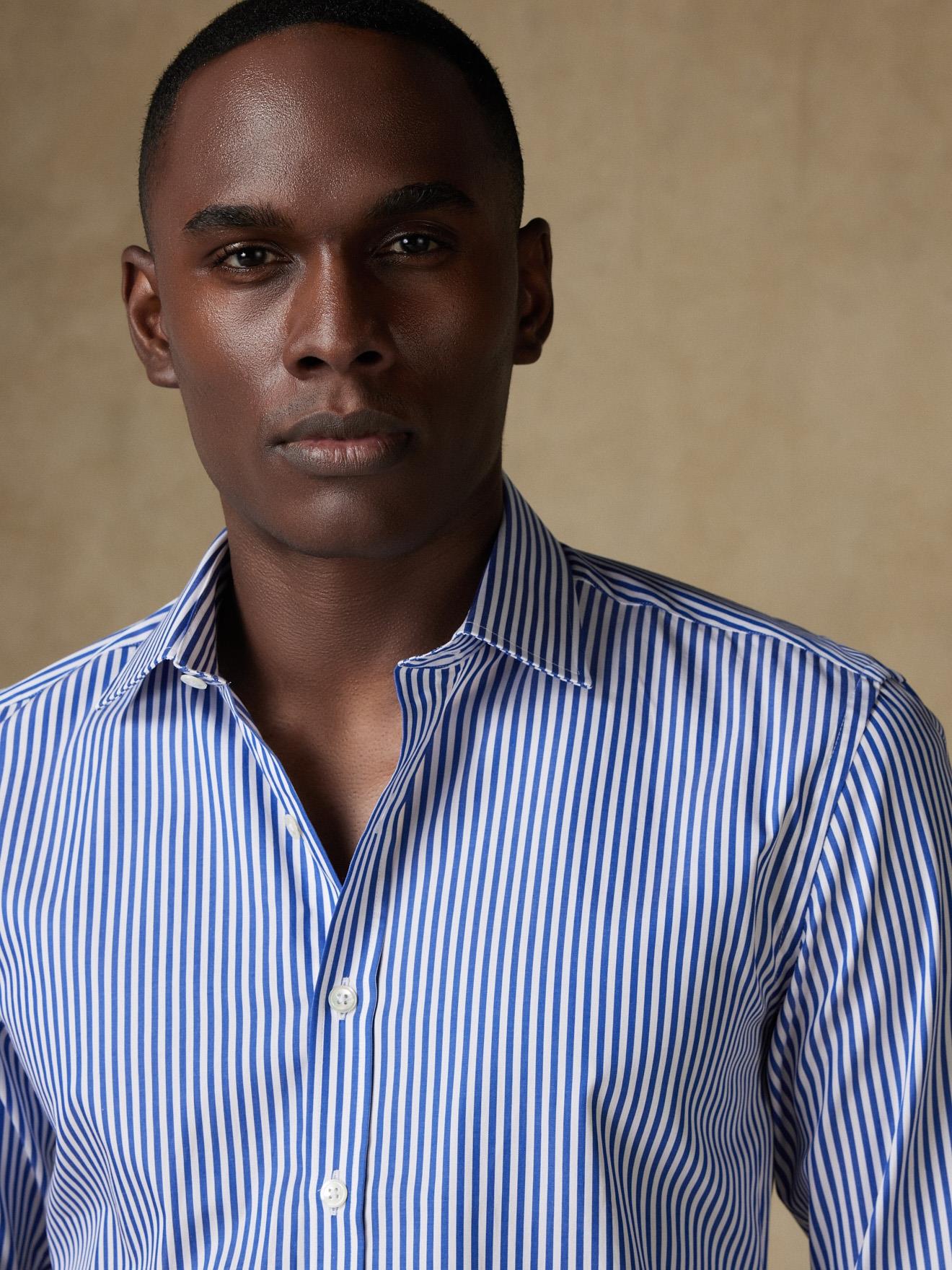 Chemise Norm à rayures marine
