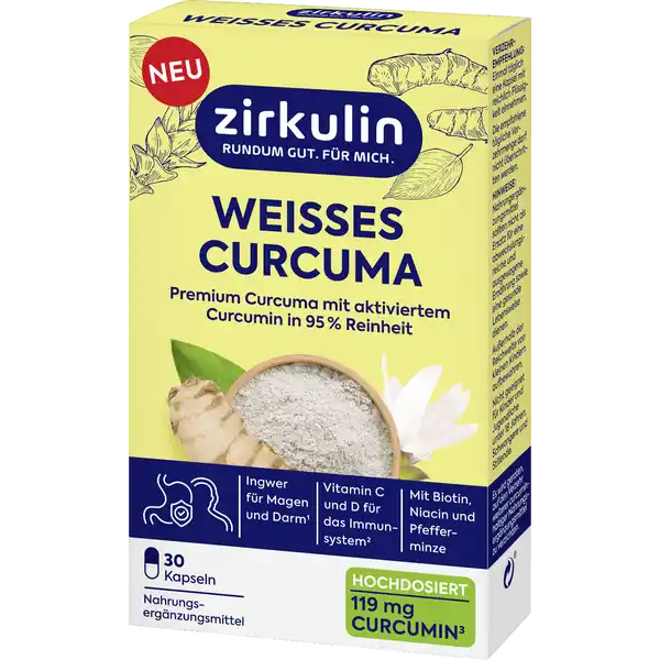 Weisses Curcuma Tabletten