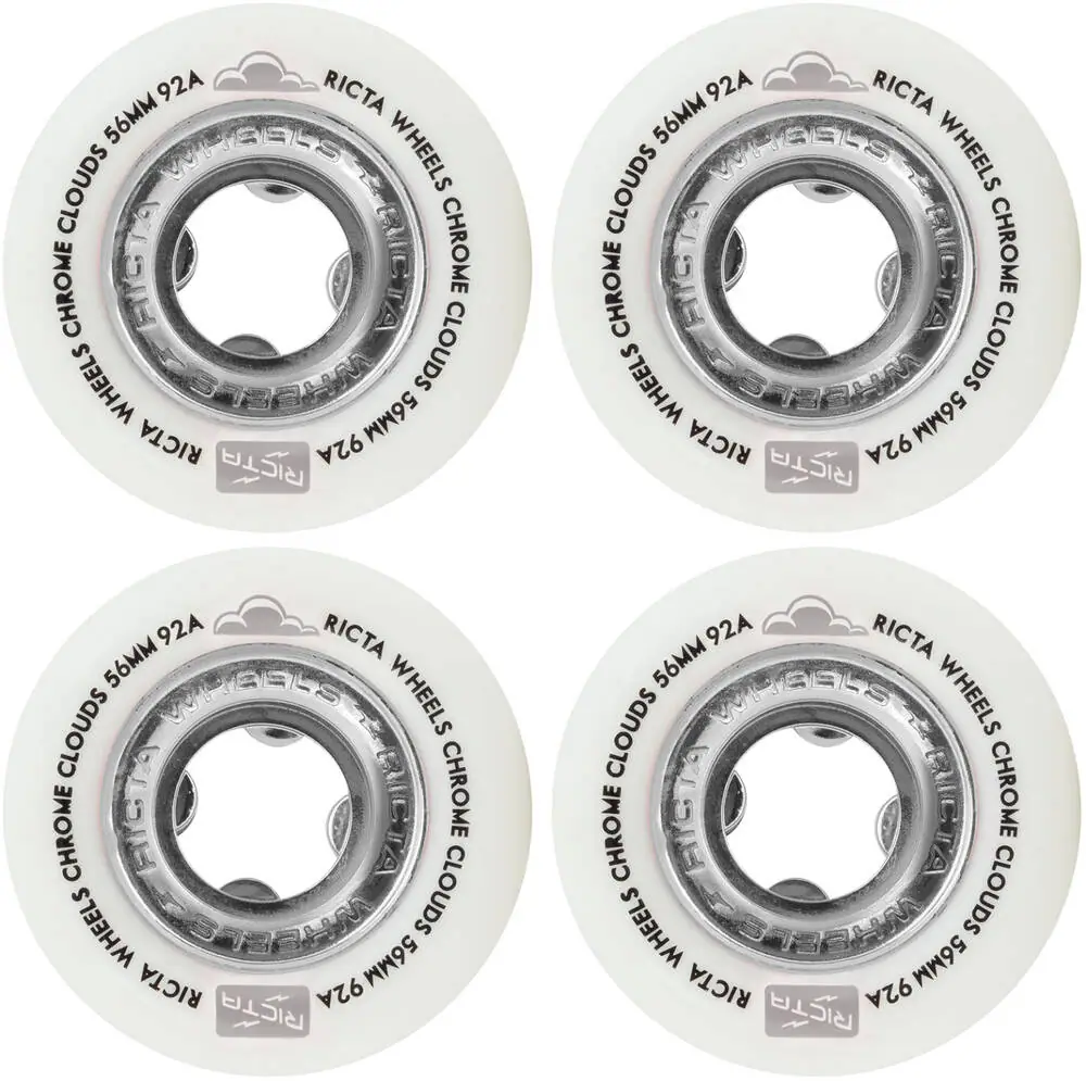Ricta Chrome Clouds 92A Skateboard Hjul 4-Pak - Skateboards