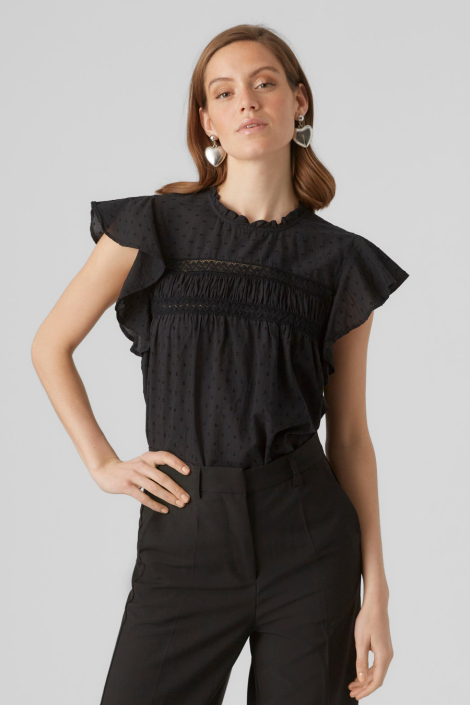 Vero Moda zwarte dames t-shirt