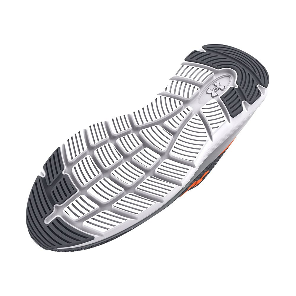 Under Armour UA CHARGED IMPULSE 3 - Chaussures running Homme pitch gray/orange blast/orange blast
