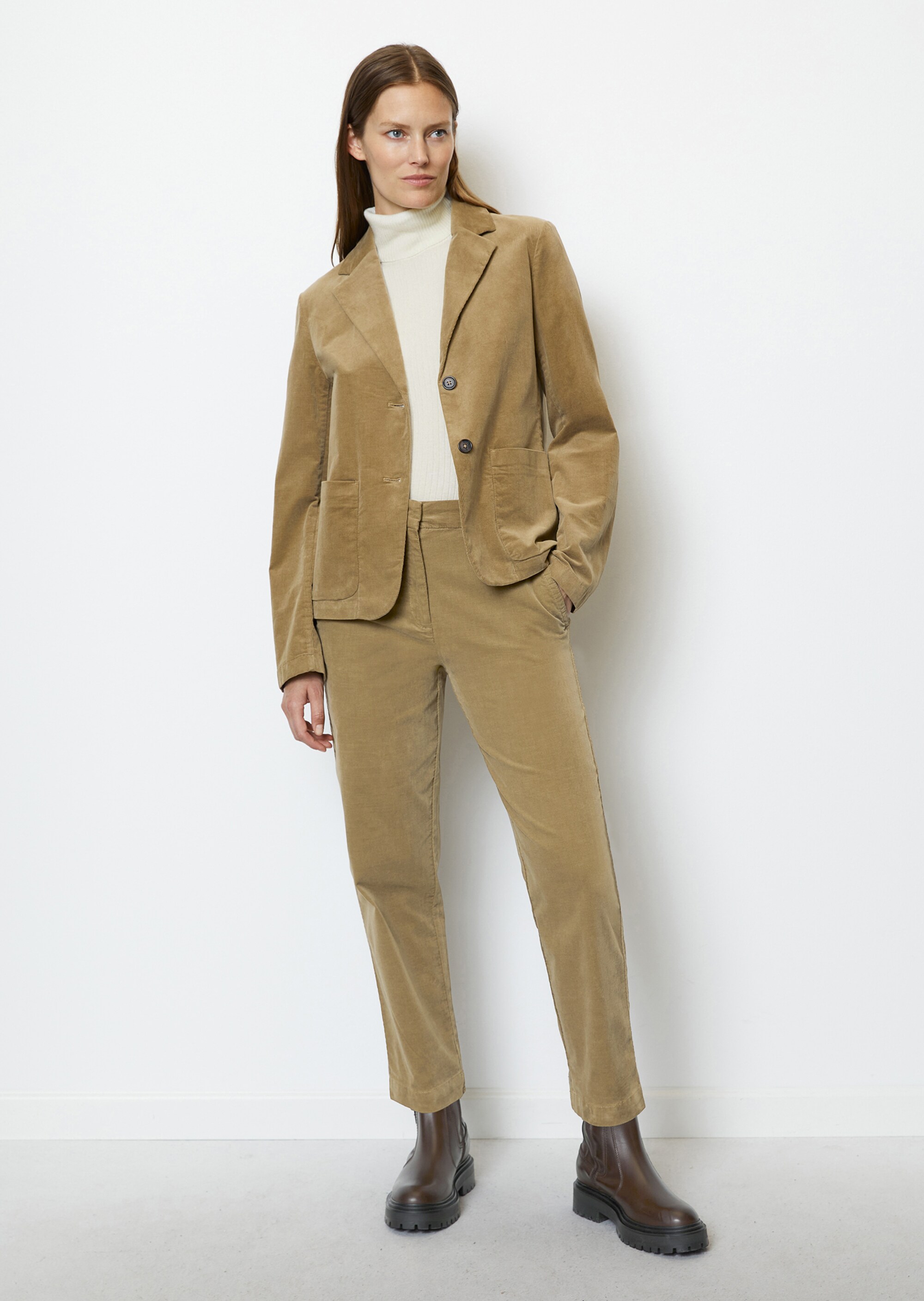 Blazer regularaus Babycord-Qualität