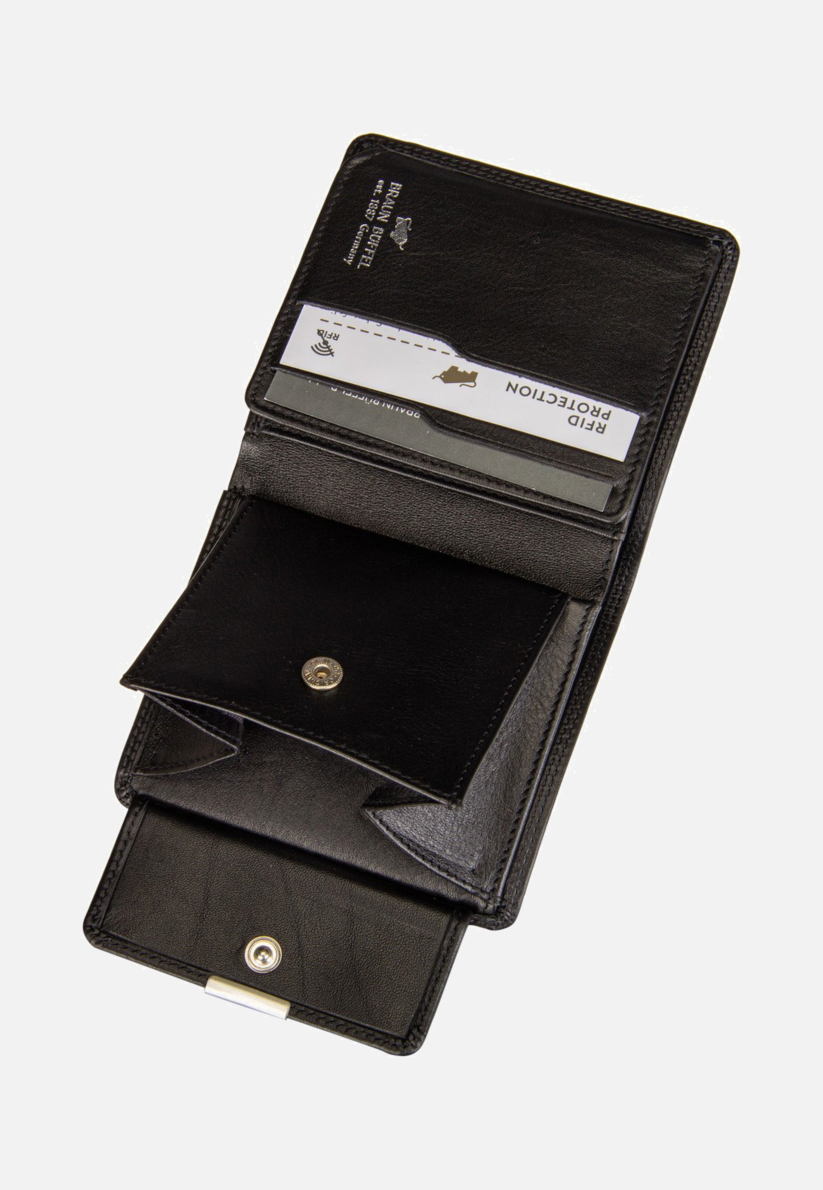 Golf RFID Coin Wallet Carré 6Cs Black - Portemonnaie