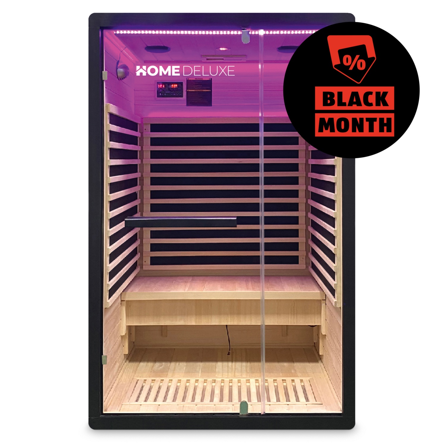 HOME DELUXE Infrarotkabine Nero M