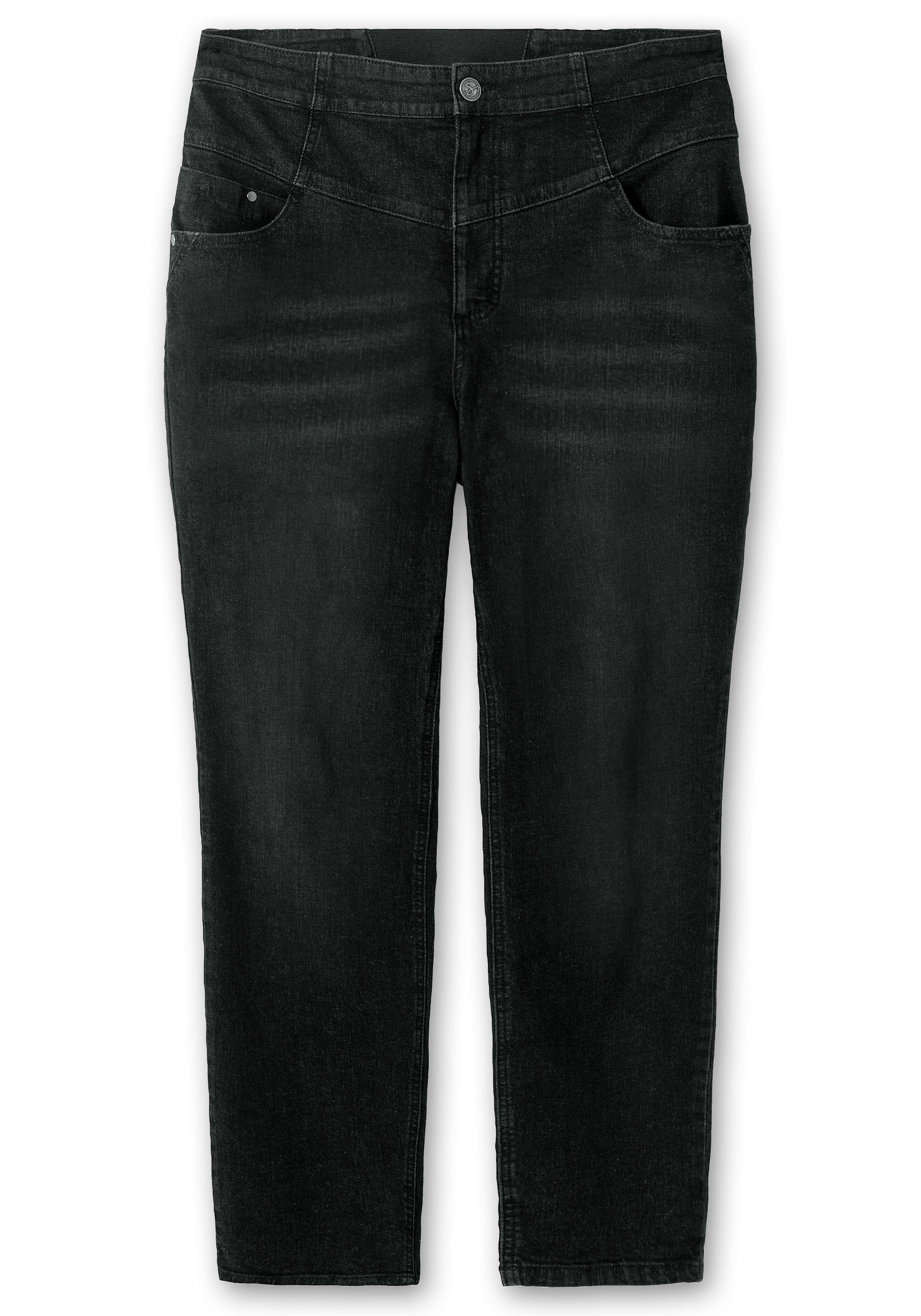 Schmale High-Waist-Jeans in Curvy-Schnitt ANNE
