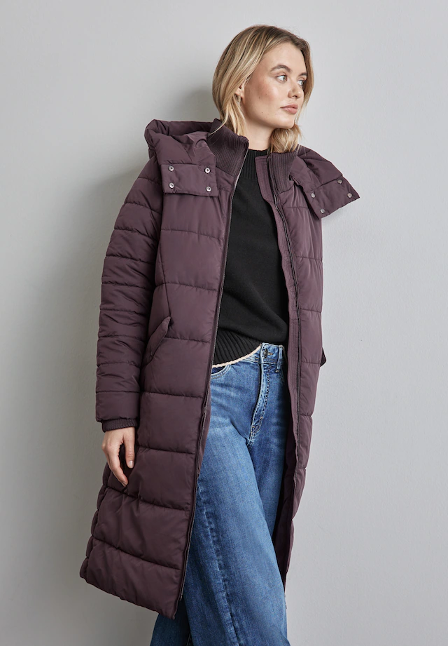 STREET ONE Winterjacke mit abnehmbarer Kapuze