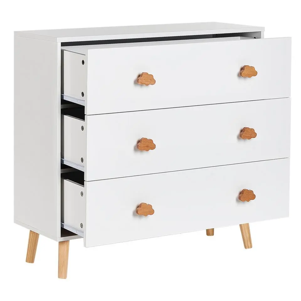 CLOUDY - Commode - Wit/Lichthout - MDF