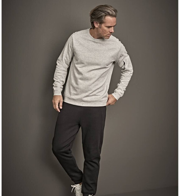 TEE JAYS TJ5700 - Sweat à Col Rond Sportif avec Poche Zippée