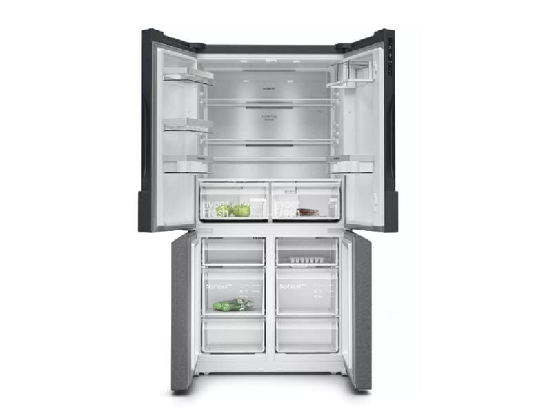 Siemens Foodcenter KF96NAXEA Schwarz Side by Side Kühlgerät
