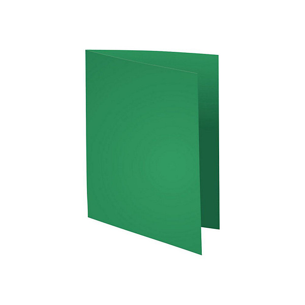 EXACOMPTA Paquet de 100 chemises Flash 220 teintes vives vert foncé, format 320x24 cm