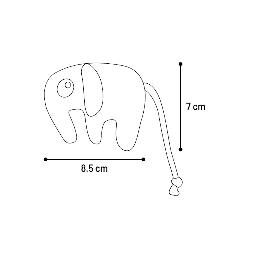 Elefante de pelúcia Flamingo Blaro vermelho para gatos