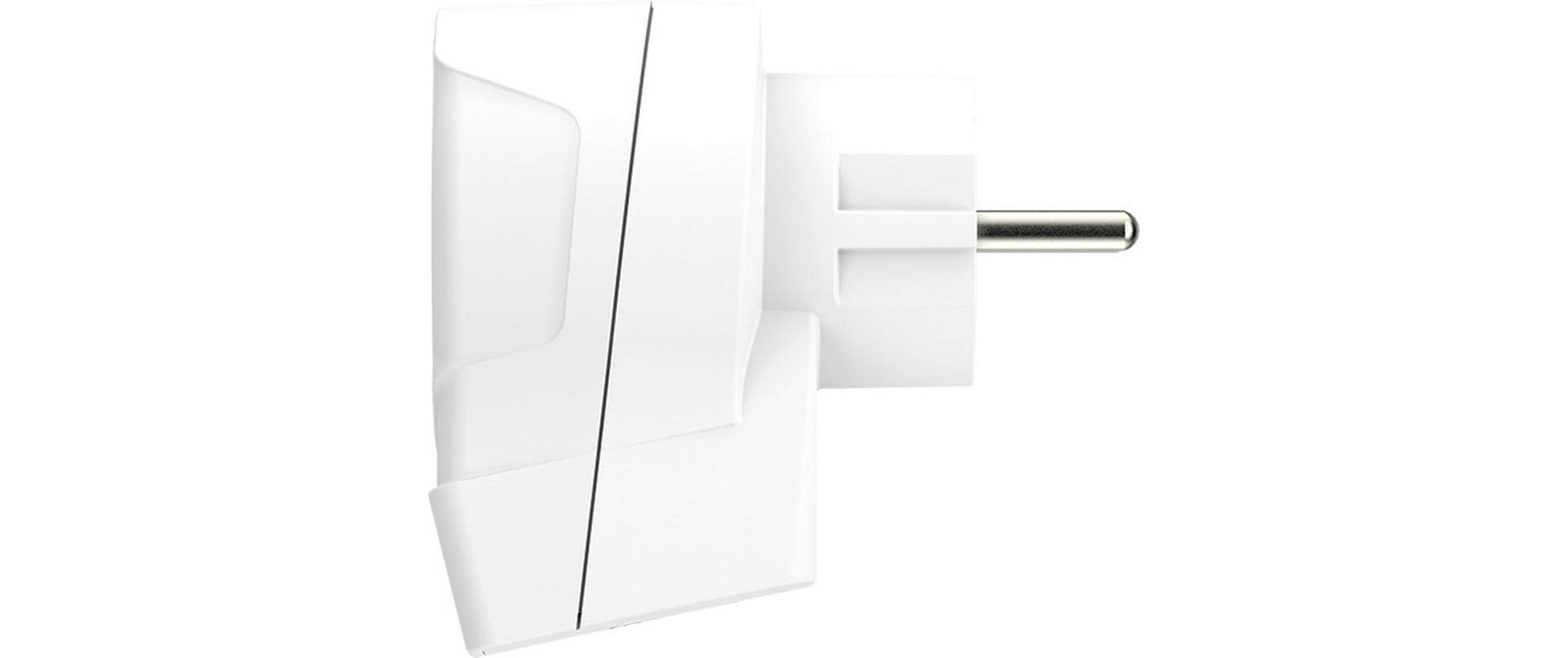 Reiseadapter Country Europe / Europe, USBReiseadapter für alle geerdeten und ungeerdeten 2- und 3-poligen Geräte, sowie USB-Geräte