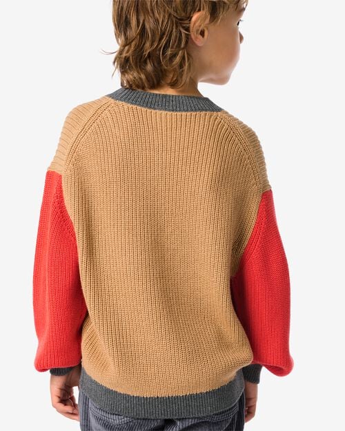 pull enfant en maille beige