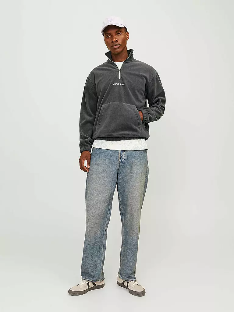 JACK & JONES Pullover JORVESTERBRO grau