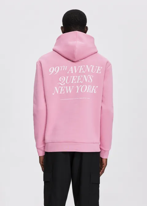 Hoodie met Print roze (ROS)