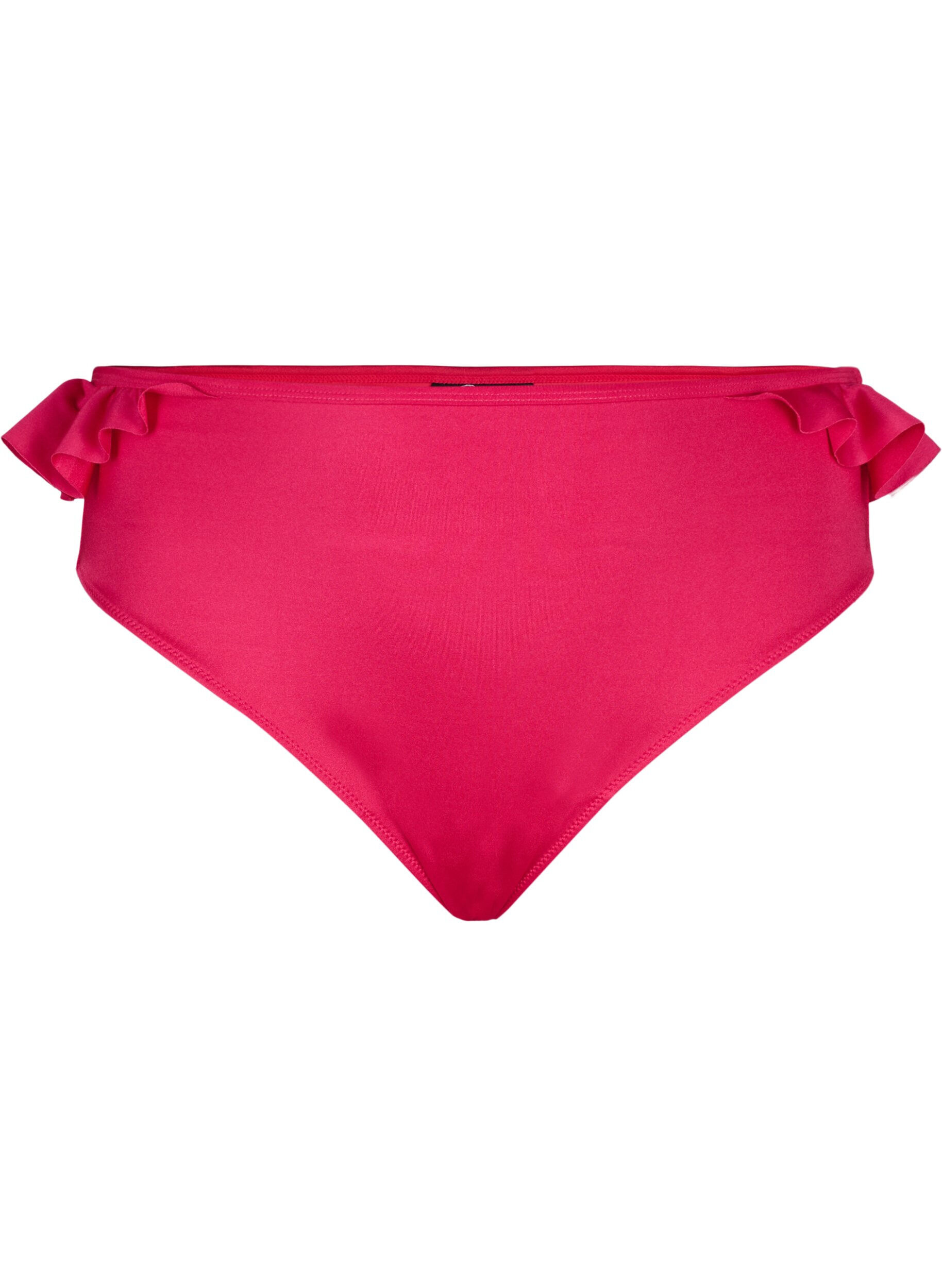Bikinitrusser med flæser
