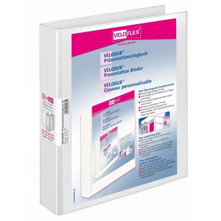 Veloflex Präsentationsringbuch VELODUR A4, weiß