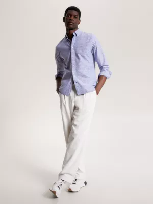 Camisa Oxford Micro Dot de Corte Regular