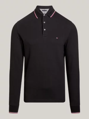 Polo Slim Fit com Detalhes em T da Coleção 1985