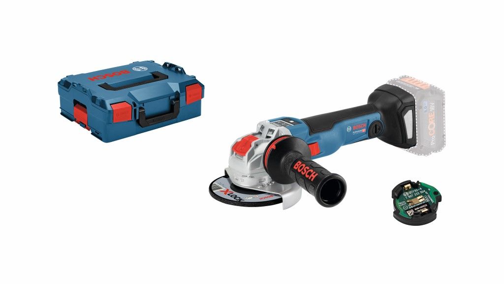 Bosch GWX 18V-10 SC Li-ion accu haakse slijper body in L-Boxx - X-lock - 125mm - 06017B0400