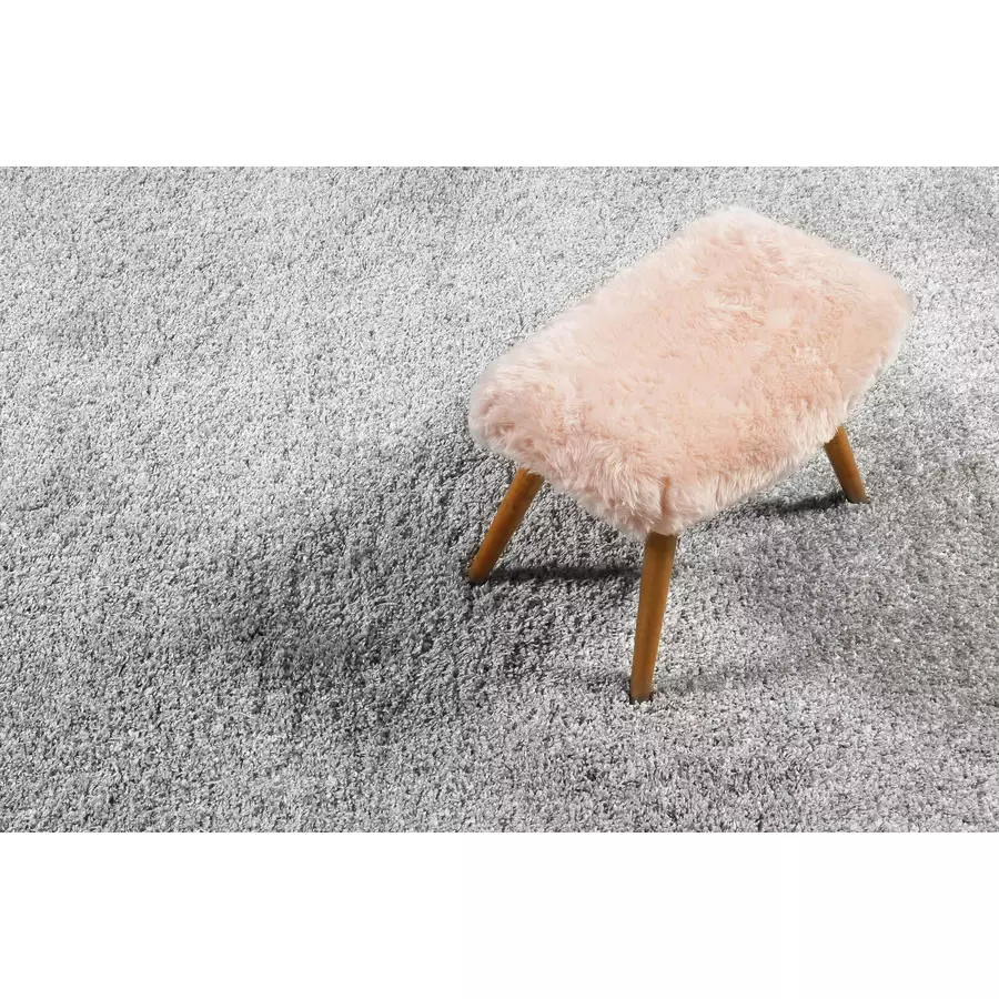 Wecon home basics Hochflorteppich Paula hellgrau creme meliert