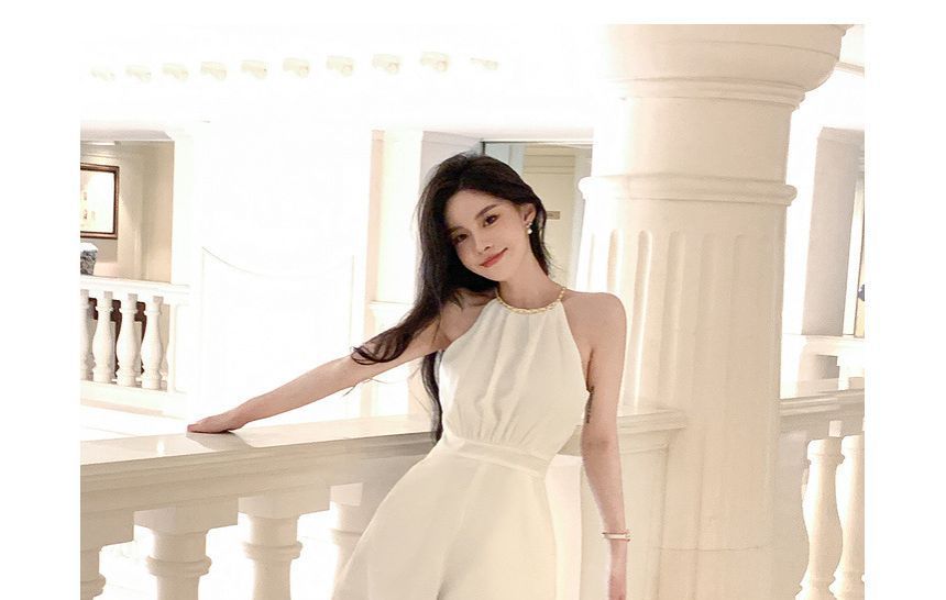 Egsy - Halter Romper met Effen Kleur