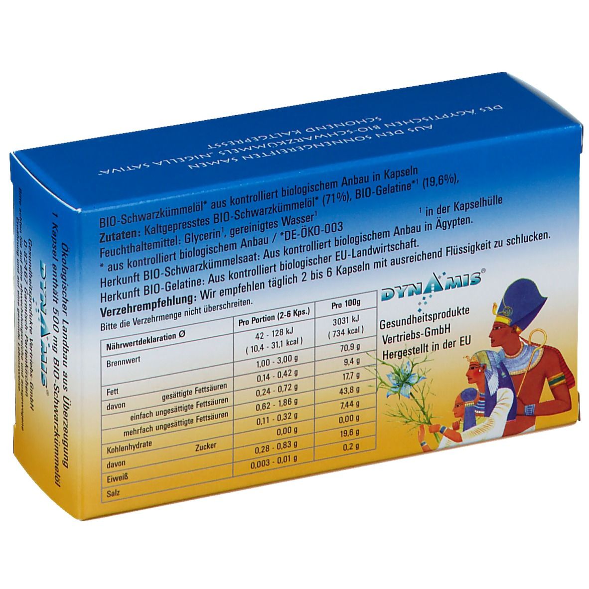 DYNAMIS® BIO-SCHWARZKÜMMELÖL PUR