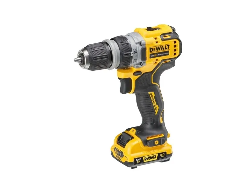 DeWALT DCD703L2T-QW, Pistolgreb boremaskine, Nøglefri, Sort, Gul, 1 cm, 1500 rpm, 2 cm - SOLO