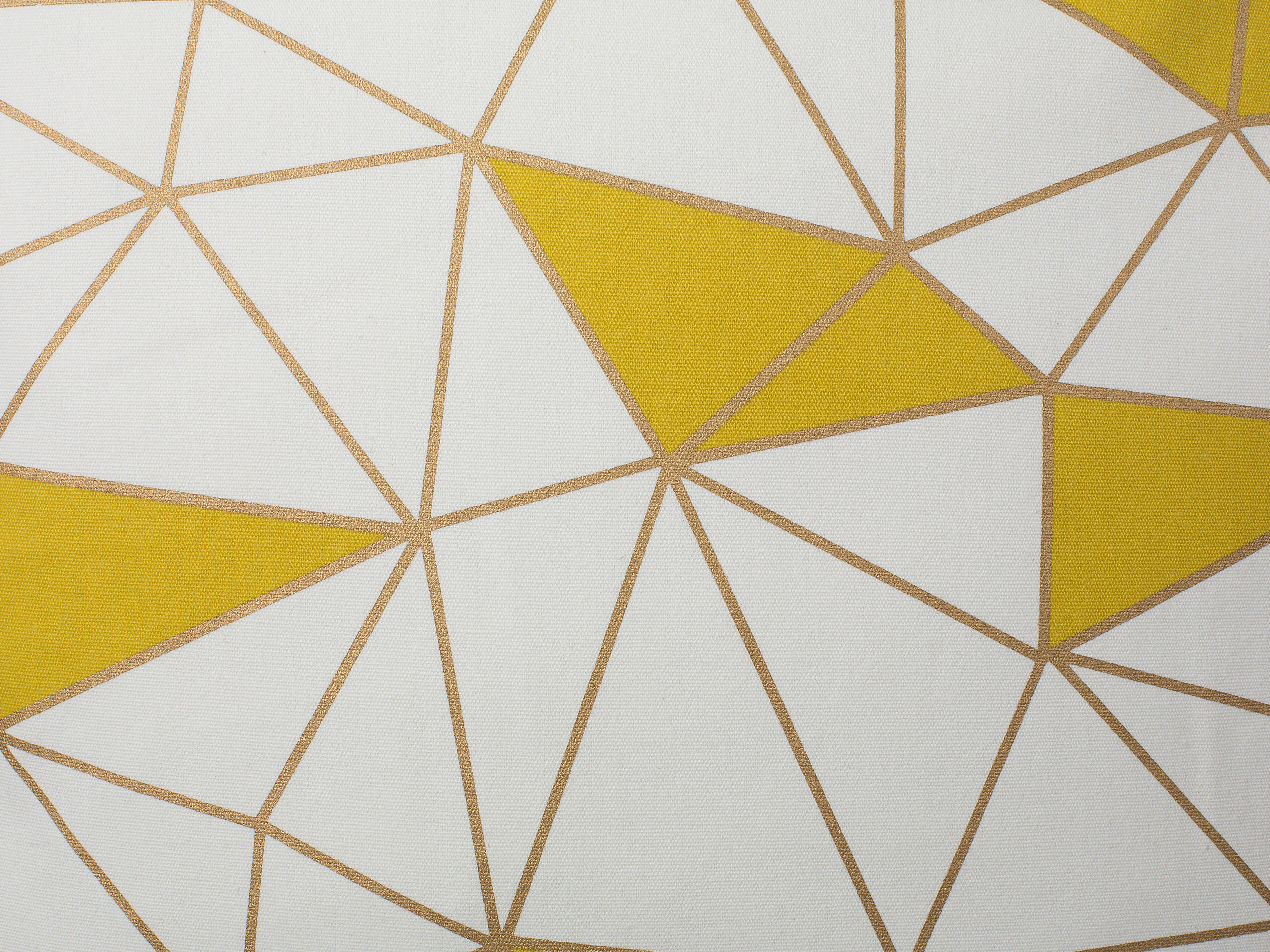 Set van 2 sierkussens CLARKIA Katoen 45 x 45 cm Geel geometrisch patroon